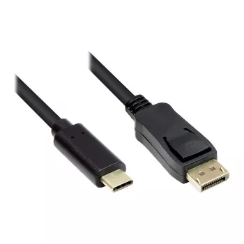 Good Connections GC-M0106 - 2 m - USB-C - DisplayPort - macho - macho - dourado