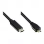 Good Connections GC-M0124 - 3 m - USB Type-C - Micro USB Type-B - macho - macho - 480 MB/s