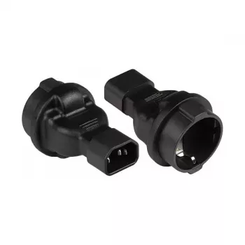 Good Connections PA-1402S - C14 - tipo F - 250 V - 10 A - preto - policloreto de vinilo (PVC)