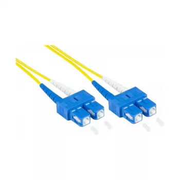 Alcasa LW-9075SC Cabo de fibra ótica 7,5 m 2x SC OS2 amarelo (LW-9075SC)