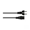 Cabo de alimentação ficha Schuko tipo E+F (CEE 7/7, reta) para C13 (reta), preto, 1,00 mm², 5 m, G (P0030-S050)