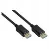 Cabo DisplayPort 2.0, 54 Gbit/s, UHBR 13.5, 4K @240Hz / 8K @60Hz, condutor de cobre, preto, 2 m, Good C (DP20-020)