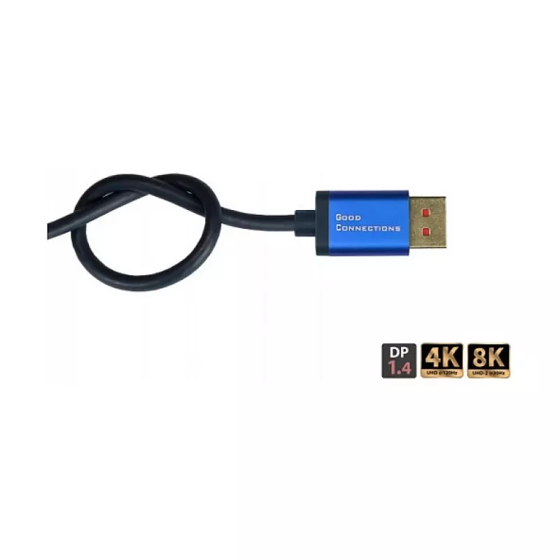 Cabo Alcasa SmartFLEX – 5 m – DisplayPort – DisplayPort – ficha – ficha – 7680 x 4320 píxeis (4814-SF050B)