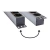 Régua de tomadas Good Connections 19 - 1HE - ficha Schutzkontakt para 8x tomada Schutzkontakt - com interruptor - proteção para crianças - perfil de plástico - preto