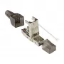 Good Connections GC-N0147 - RJ-45 - preto - prateado - transparente - ficha - reta - Cat6a - S/UTP (STP)