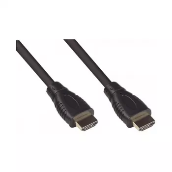 Cabo de ligação Good Connections HDMI 2.0b 4K UHD a60Hz 18 Gbit/s contactos banhados a ouro preto - Digital/Visualização/Vídeo