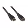 Cabo de ligação Good Connections HDMI 2.0b 4K UHD a60Hz 18 Gbit/s contactos banhados a ouro preto - Digital/Visualização/Vídeo