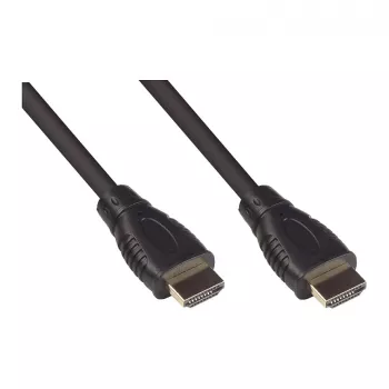 Cabo de ligação HDMI 2.0b, 4K / UHD @60Hz, 18 Gbit/s, contactos banhados a ouro, preto, 3 m, Good Connecti (4520-030)