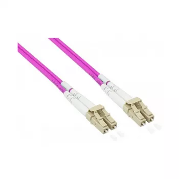 Cabo de patch fibra ótica duplex OM4 CABO BLINDADO (multimodo, 50/125) LC/LC, LSZH, armadura de aço e proteção contra roedores (LW-P850LC4)