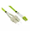 Alcasa LW-8005LS5 Cabo de fibra ótica 0,5 m LSZH OM5 LC SC verde (LW-8005LS5)