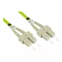 Alcasa LW-801SC5 Cabo de fibra ótica 1 m LSZH OM5 SC verde (LW-801SC5)