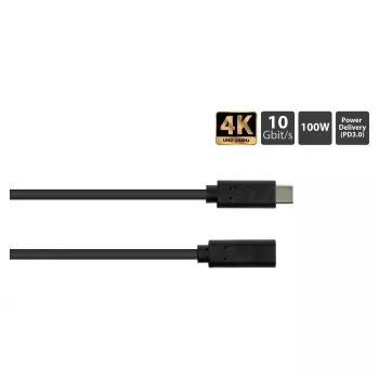 Good Connections GC 2831-CV005S - Cabo USB 3.1 C macho > C fêmea 0,5 m - Cabo - Digital/Dados