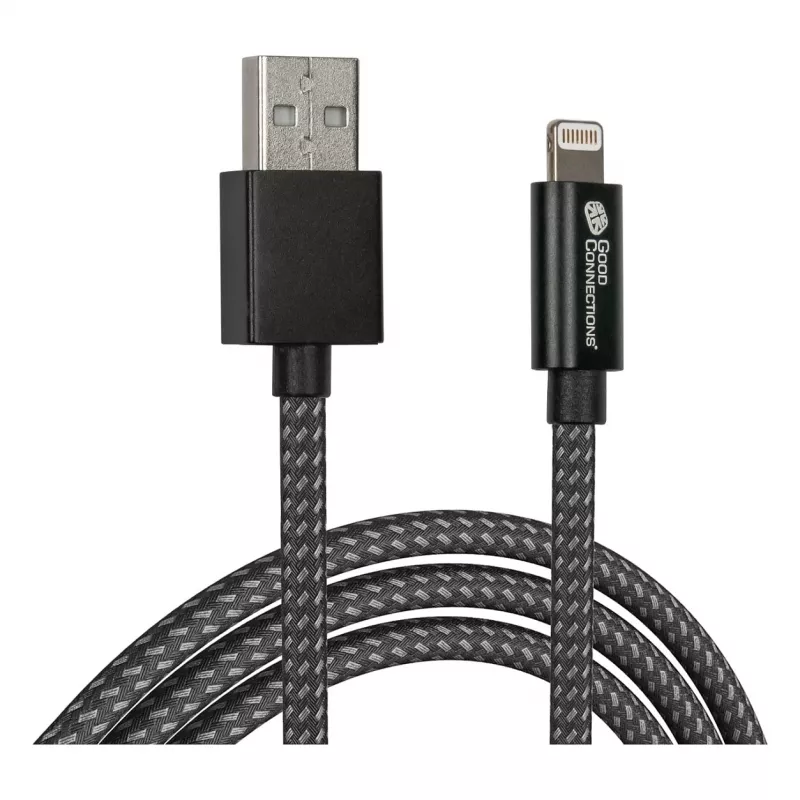 Good Connections Cabo USB 2.0 de carregamento e dados para iPhone/iPad/iPod USB-A macho para Lightning - O cabo de alta qualidade e oficialmente certificado pela Apple