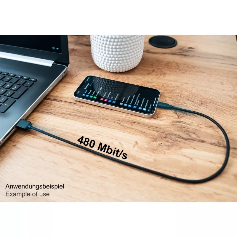 Good Connections Cabo USB 2.0 de carregamento e dados para iPhone/iPad/iPod USB-A macho para Lightning - O cabo de alta qualidade e oficialmente certificado pela Apple