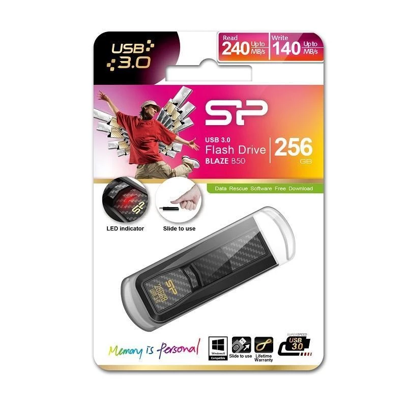 Pen drive Silicon Power 256 GB USB Type-A 3.2 Gen 1 Blaze B50