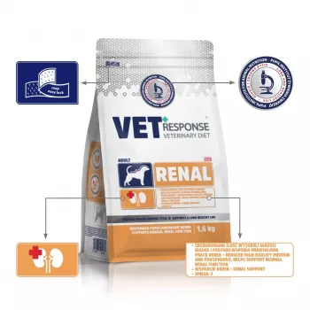 VET RESPONSE Renal - alimento seco para cães - 1,6 kg