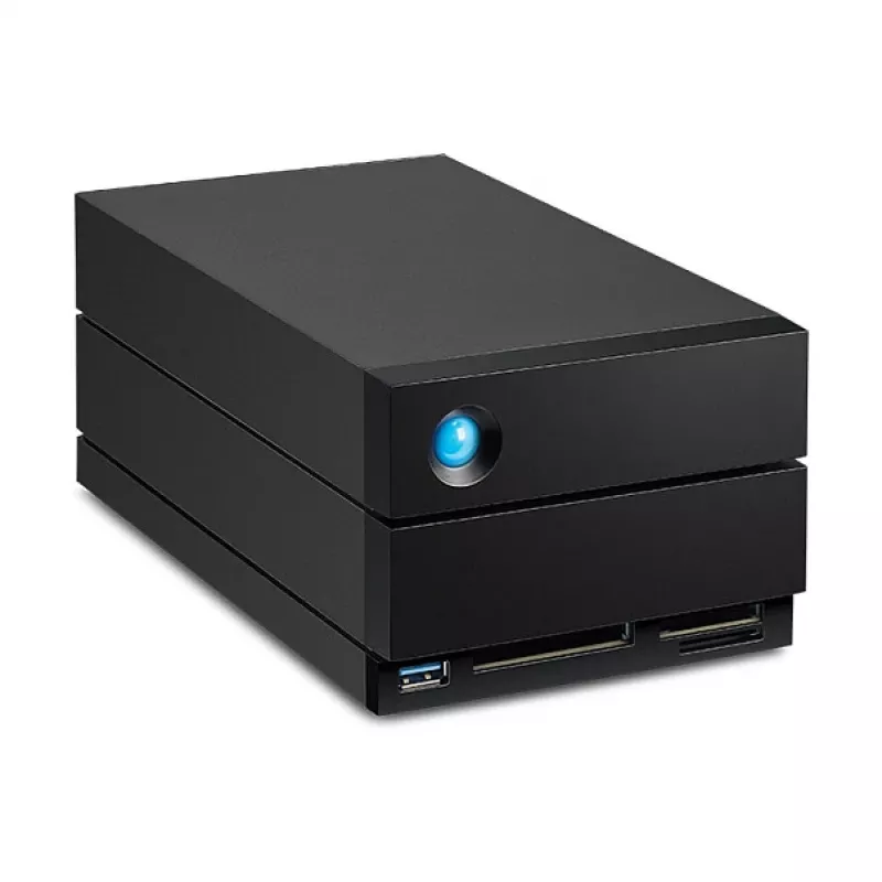 LaCie 2big Dock v2 60 TB caixa de discos de secretária, armazenamento HDD de 2 compartimentos
