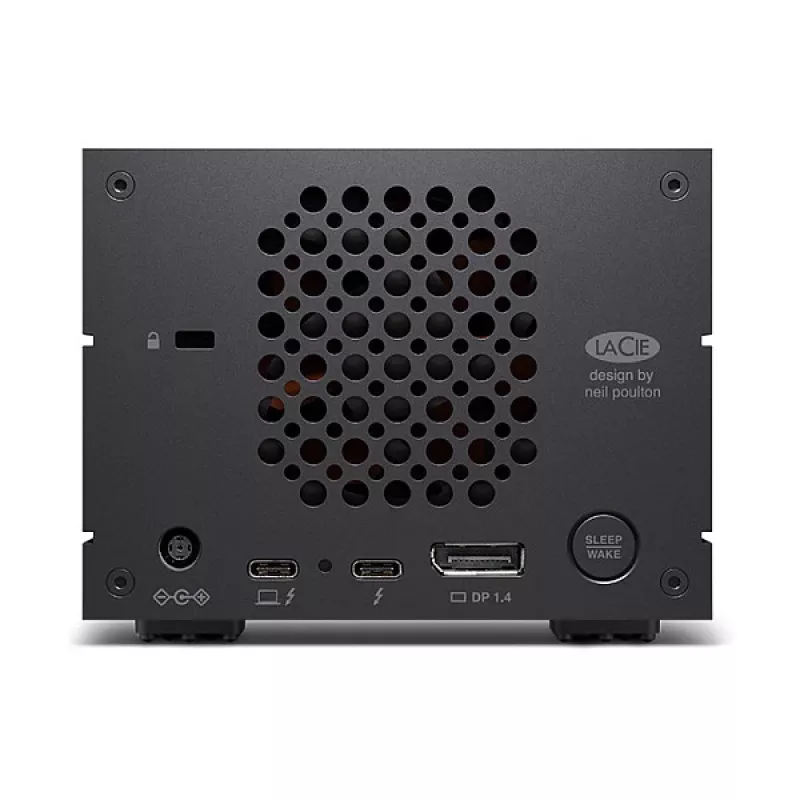 LaCie 2big Dock v2 60 TB caixa de discos de secretária, armazenamento HDD de 2 compartimentos