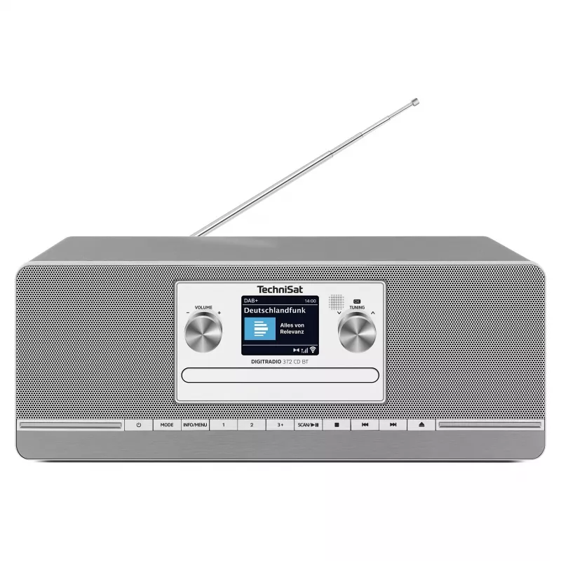 TechniSat DIGITRADIO 372 CD BT rádio de cozinha analógico e digital antracite, prateado