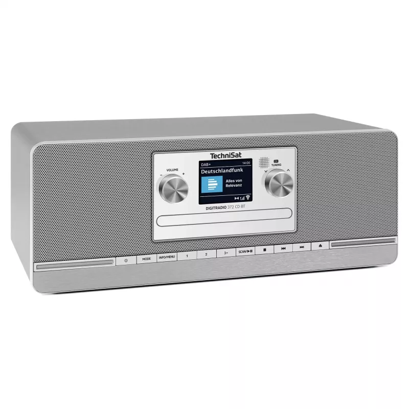 TechniSat DIGITRADIO 372 CD BT rádio de cozinha analógico e digital antracite, prateado