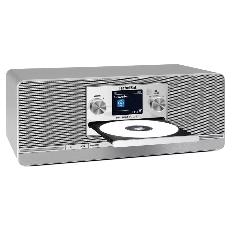 TechniSat DIGITRADIO 372 CD BT rádio de cozinha analógico e digital antracite, prateado