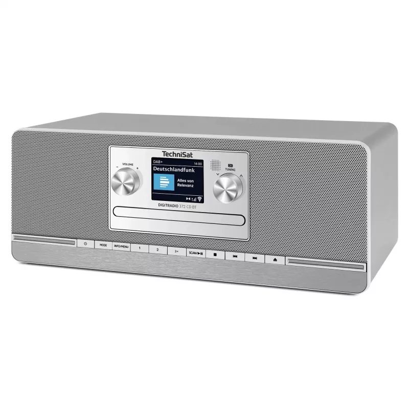 TechniSat DIGITRADIO 372 CD BT rádio de cozinha analógico e digital antracite, prateado
