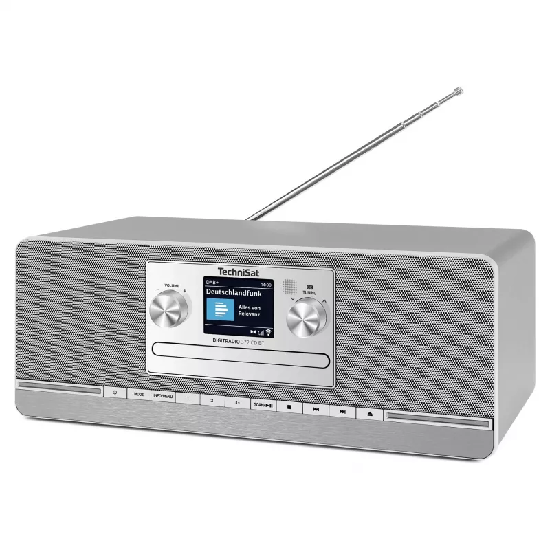 TechniSat DIGITRADIO 372 CD BT rádio de cozinha analógico e digital antracite, prateado