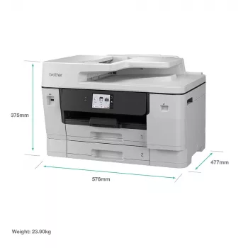 Impressora multifunções jato de tinta Brother MFC-J6960DW — A3, 1200 x 4800 dpi, 31 ppm, Wi‑Fi, Ethernet, duplex