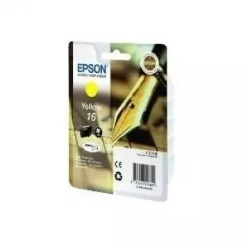 Epson 16 tinteiro amarelo capacidade padrão 3,1 ml 165 páginas pack de 1 blister sem alarme (C13T16244010)