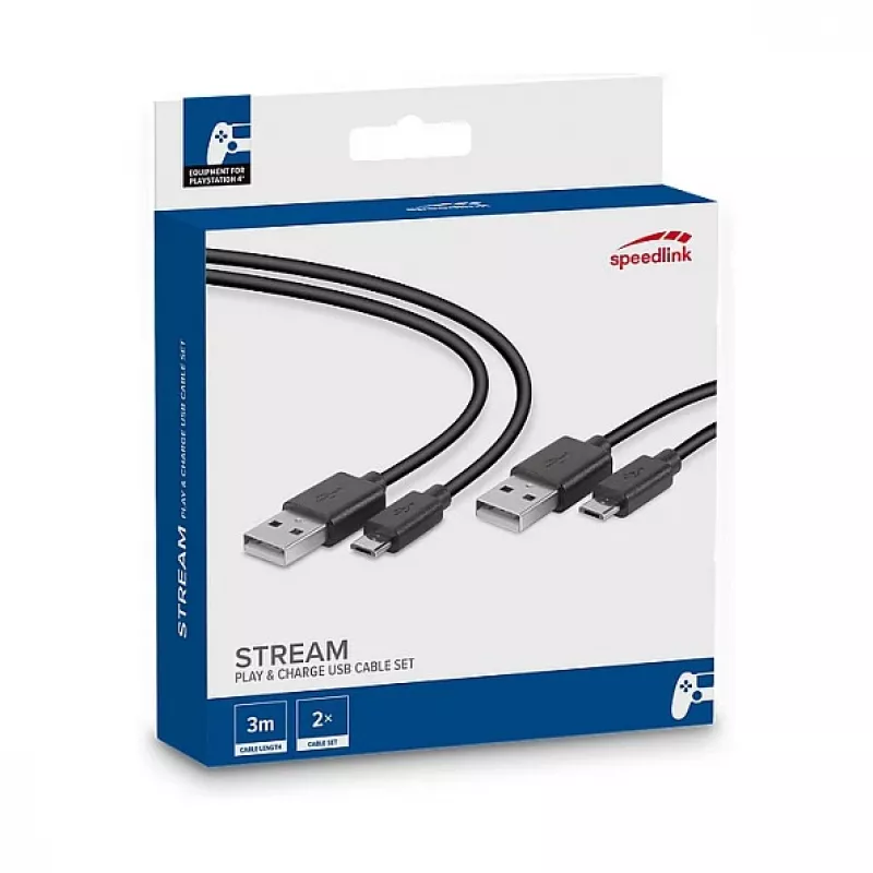 Cabo USB SPEEDLINK SL-450104-BK 3 m USB A para Micro-USB A preto