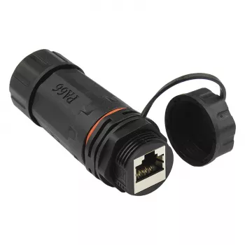 Cabo de rede Good Connections ficha de exterior IP68 Cat. 6a RJ45 totalmente blindado preto Good - Rede