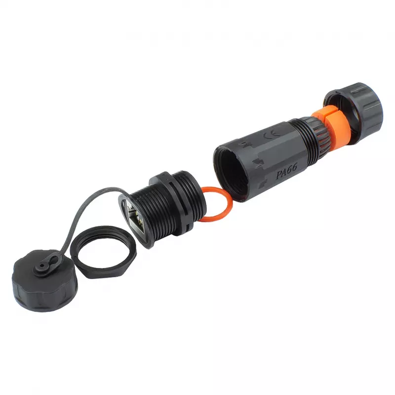 Cabo de rede Good Connections ficha de exterior IP68 Cat. 6a RJ45 totalmente blindado preto Good - Rede