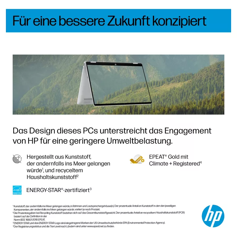 HP OmniBook BZ7Z8EA 14 portátil - 512 GB SSD - 8 GB RAM - SDRAM - WUXGA (1920x1200) - ecrã tátil - Windows 11 Home (BZ7Z8EA#ABD)