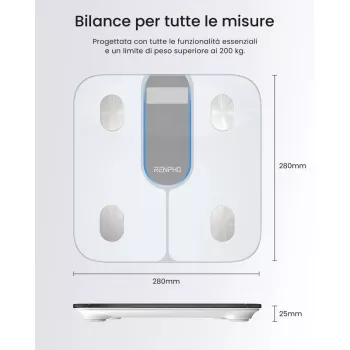 RENPHO Smart Body Scale Elis 1C A033 branco PEU-R-A033-W PEURA033W (PEU-R-A033-W)