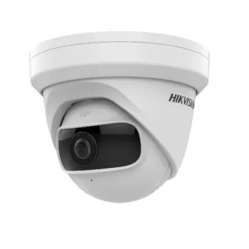 Câmara de vigilância IP dome Hikvision DS-2CD2345G0P-I – interior, 4 MP (2688×1520), distância focal fixa 1,68 mm, rotação 360°, montagem em teto/parede, com fios