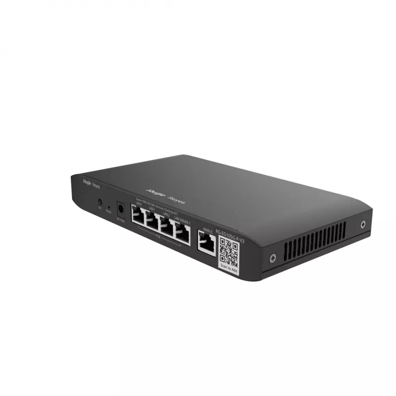 Ruijie Reyee RG-EG105G-P-V3 router PoE com fios, 5x Gigabit