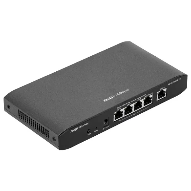 Ruijie Reyee RG-EG105G-P-V3 router PoE com fios, 5x Gigabit