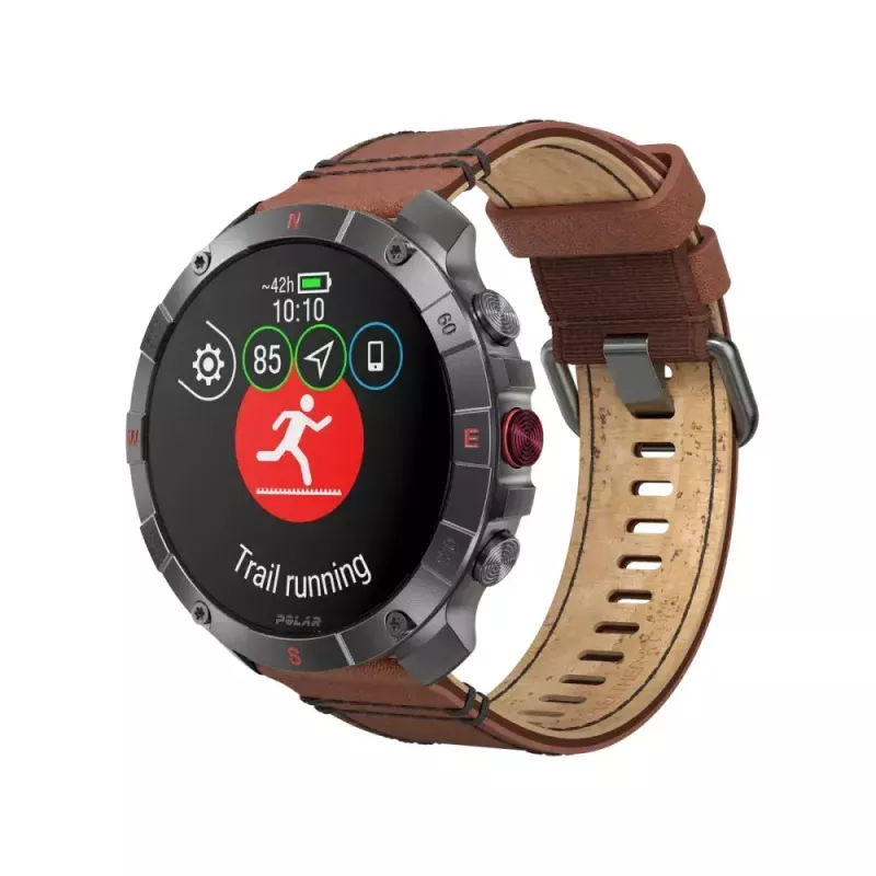 Polar Grit X2 Pro Titan relógio desportivo outdoor, M/L, couro cores de outono (900110288)
