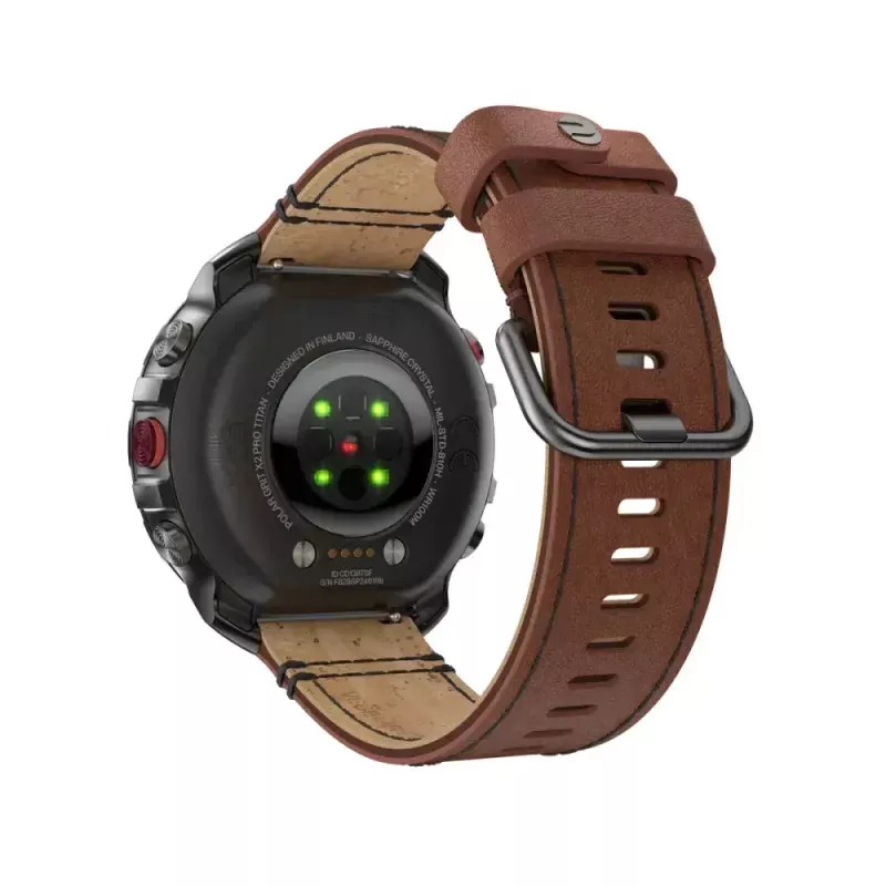 Polar Grit X2 Pro Titan relógio desportivo outdoor, M/L, couro cores de outono (900110288)