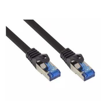Cabo de rede SmartFLEX RNS®, Cat.6A, S/FTP, PiMF, isento de halogéneos, 500MHz, preto, 1m, Good Connections® (8060-SF010S)