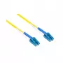 GC LW-9005LC - Cabo de rede de fibra ótica duplex OS2 9/125µ LC/LC 0.5m amarelo - 0,5 m - Duplex (LW-9005LC)
