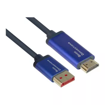 Alcasa 4860-SF010B cabo adaptador de vídeo 1 m DisplayPort HDMI azul (4860-SF010B)