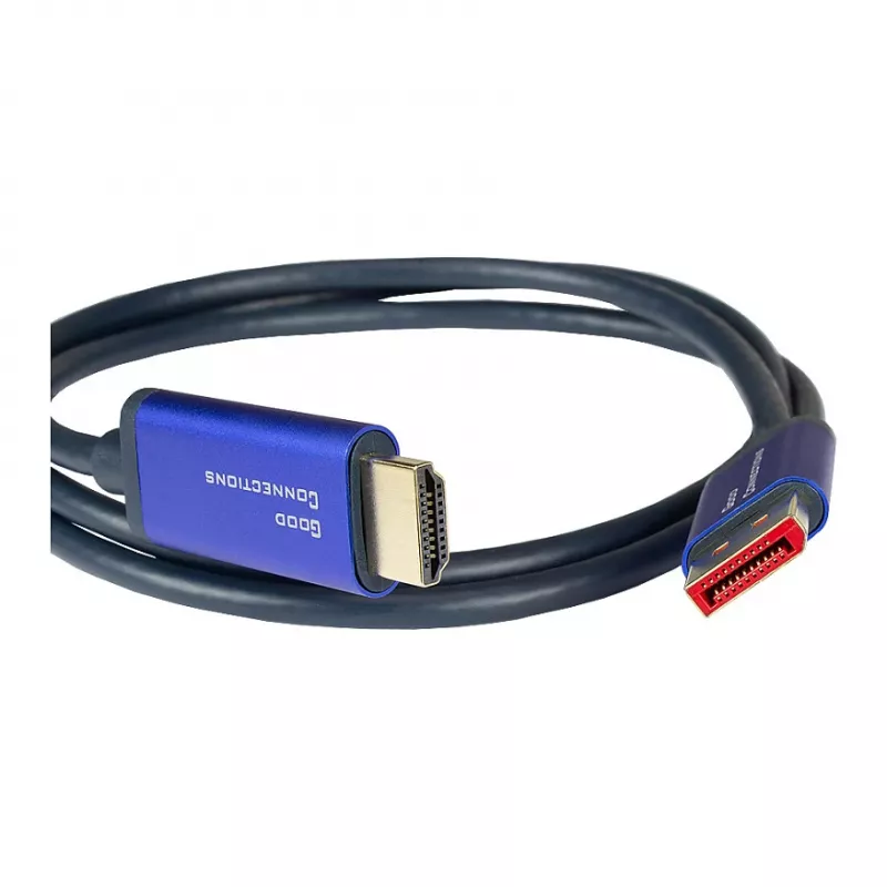 Alcasa 4860-SF010B cabo adaptador de vídeo 1 m DisplayPort HDMI azul (4860-SF010B)