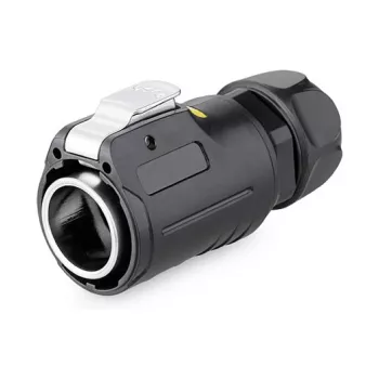 Alcasa S1 IC01-24R01 - RJ45 - preto - ficha/conector fêmea - reto - metal - gel de sílica - zinco - IP65 - IP67 (IC01-24R01)