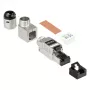 Ficha RJ45 Cat. 6A, sem ferramentas / montagem no local, STP blindada, metal, 5 direções, Good (GC-N0165)