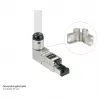 Ficha RJ45 Cat. 6A, sem ferramentas / montagem no local, STP blindada, metal, 5 direções, Good (GC-N0165)