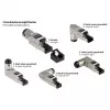 Ficha RJ45 Cat. 6A, sem ferramentas / montagem no local, STP blindada, metal, 5 direções, Good (GC-N0165)