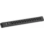 Régua de tomadas Bachmann CONNECTUS 12x tomadas CEE7/3 com 1x interruptor, cabo de 2,0 m, ficha CEE7/7, preto
