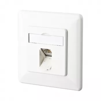 METZ CONNECT BTR E-DAT C6 8(8) UP - tomada de ligação, encastrar - RJ-45 - branco puro, RAL 9010 (1307371002-I)