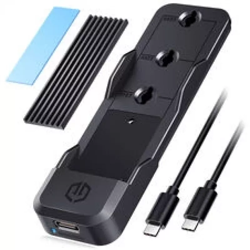 Docking station GrauGear G-M207-10G para M.2 SSD NVMe/NGFF, instalação sem ferramentas, suporta um único módulo M.2